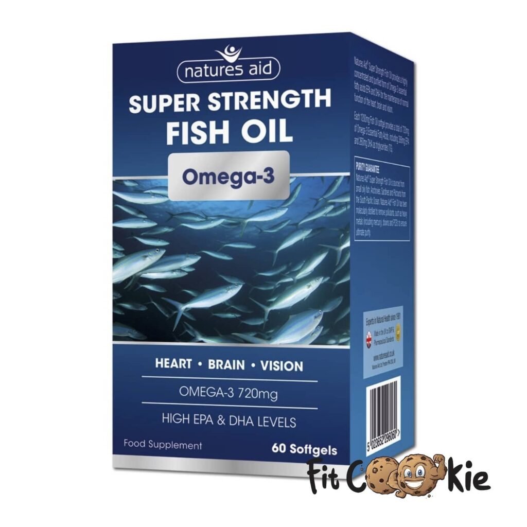 Super Strength Fish Oil 60 Softgels - Natures Aid