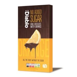 No Added Sugar Dark Chocolate Bar with Orange 75g - Diablo