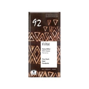 Dark Chocolate 92% Organic Vegan 80g - Vivani