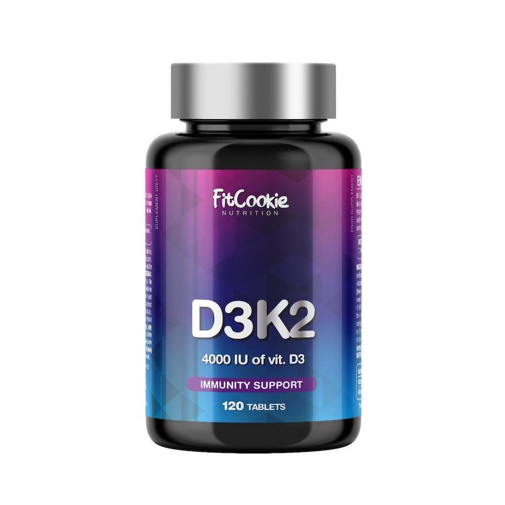D3 K2 4000iu 120 Tabs - FitCookie