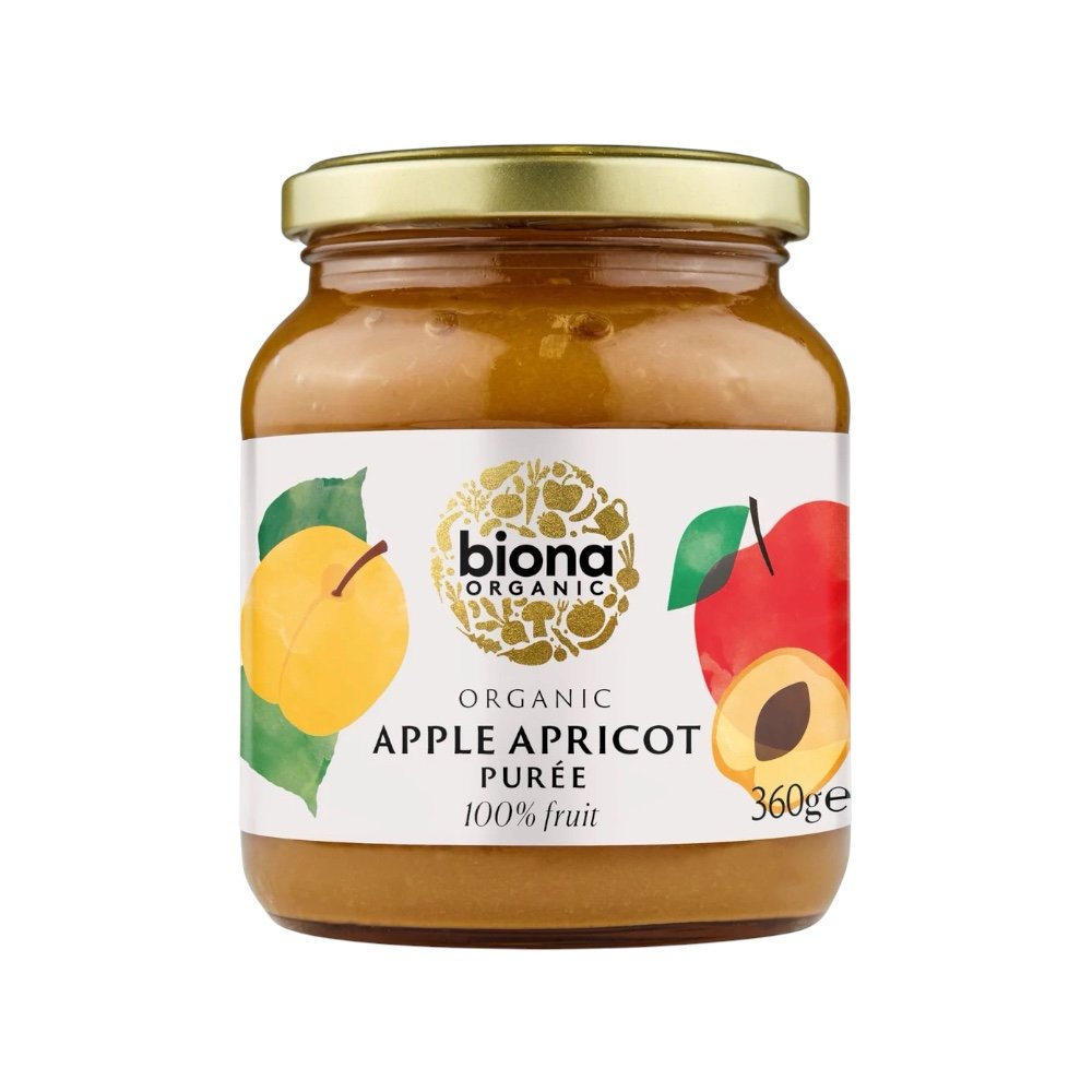 Apple Apricot Puree 360g - Biona Organic