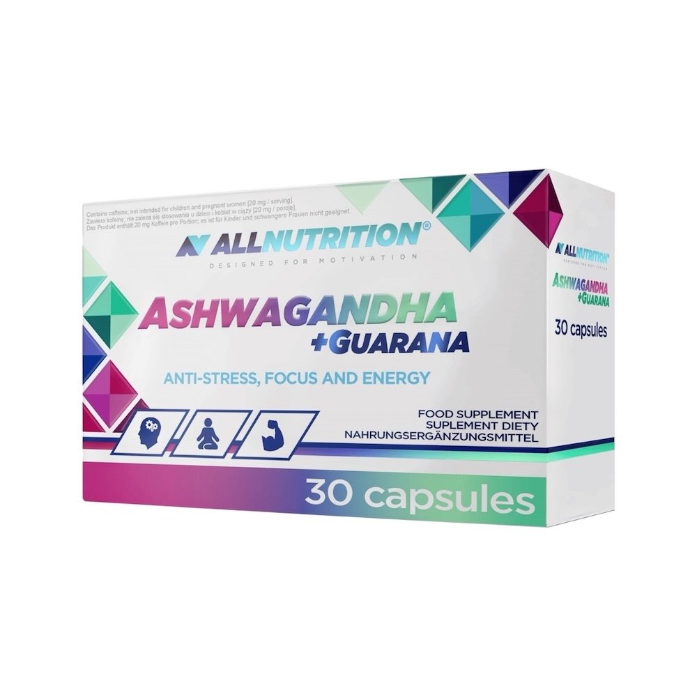 Ashwagandha + Guarana 30 Caps - ALLNutrition