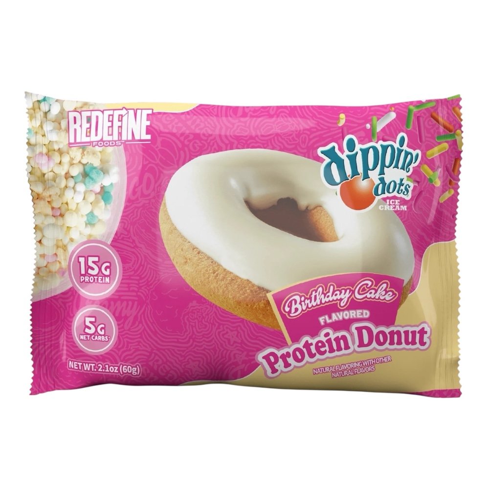 Redefine Foods Protein Donut 60g - Birthday Cake