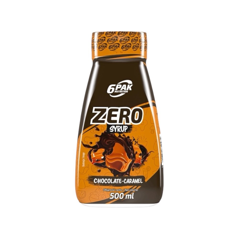 6PAK Zero Syrup 500ml - Chocolate Caramel