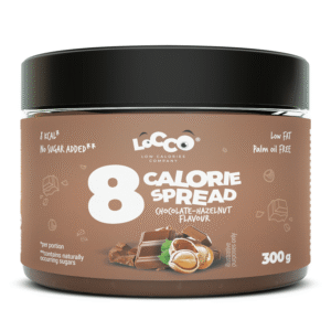 Locco 8 Calorie Chocolate Spread 300g - Chocolate Hazelnut (Short-Past BB Date)