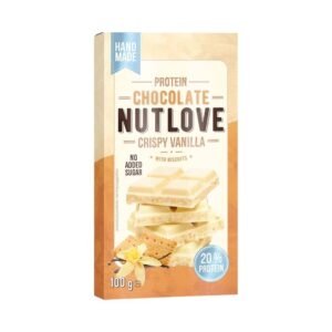 NutLove Protein Chocolate 100g - Crispy Vanilla With Biscuits