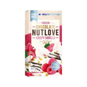 NutLove Protein Chocolate 100g - Crispy Vanilla With Raspberry
