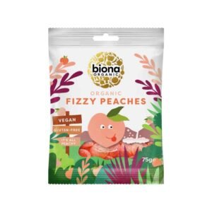 Organic Fizzy Peaches 75g - Biona Organic