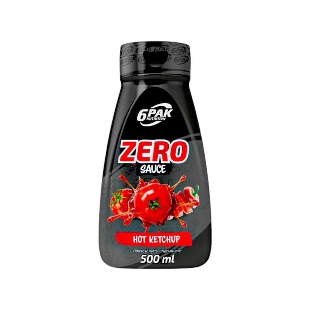 6PAK Zero Sauce 500ml - Hot Ketchup