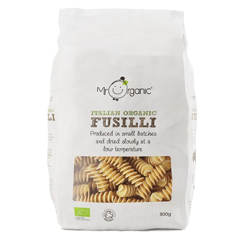 Italian Fusilli Pasta 500g - Mr Organic