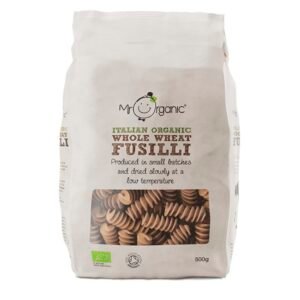 Italian Whole Wheat Fusilli Pasta 500g - Mr Organic