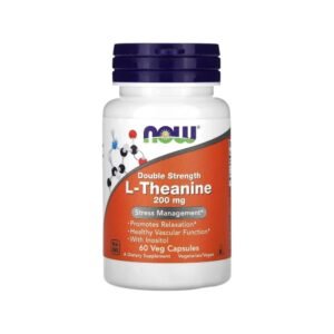 L-Theanine 200mg 60 Veg Caps - Now Foods