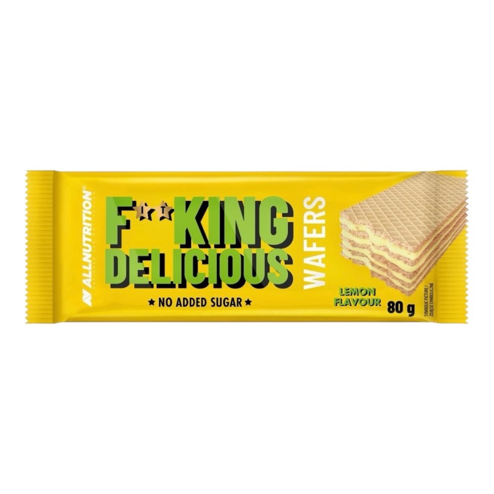 FitKing Delicious Wafers 80g - Lemon