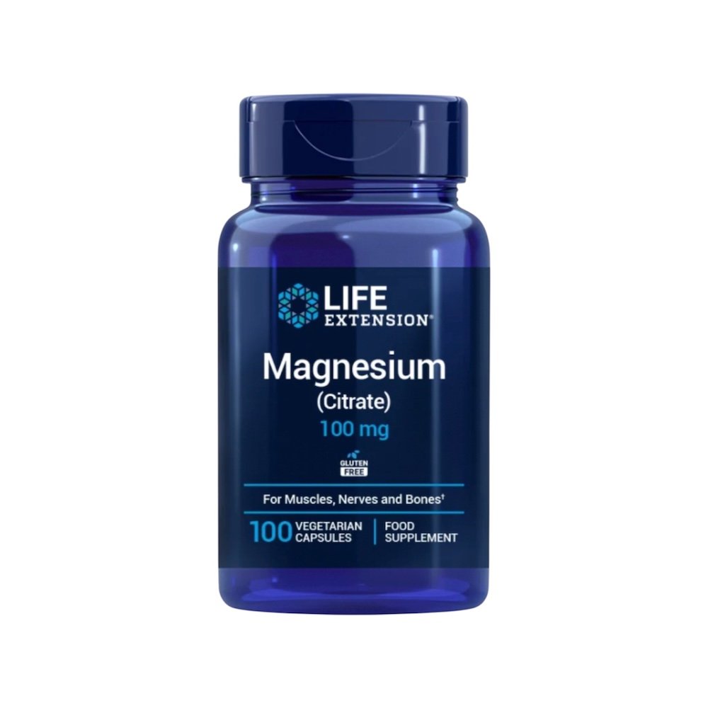 Magnesium Citrate 100 Vegetarian Caps - Life Extension