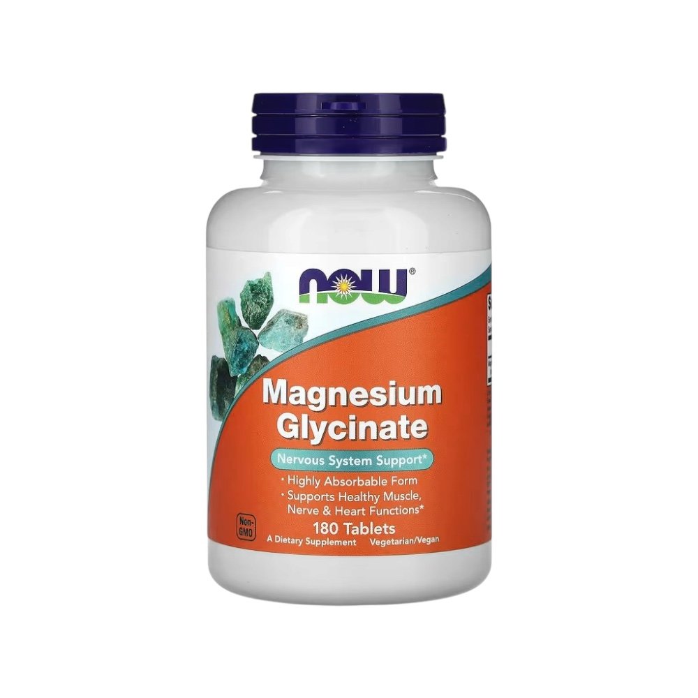 Magnesium Glycinate 180 Tabs - Now Foods