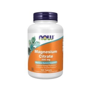 Magnesium Citrate 200mg 100 Tabs - Now Foods