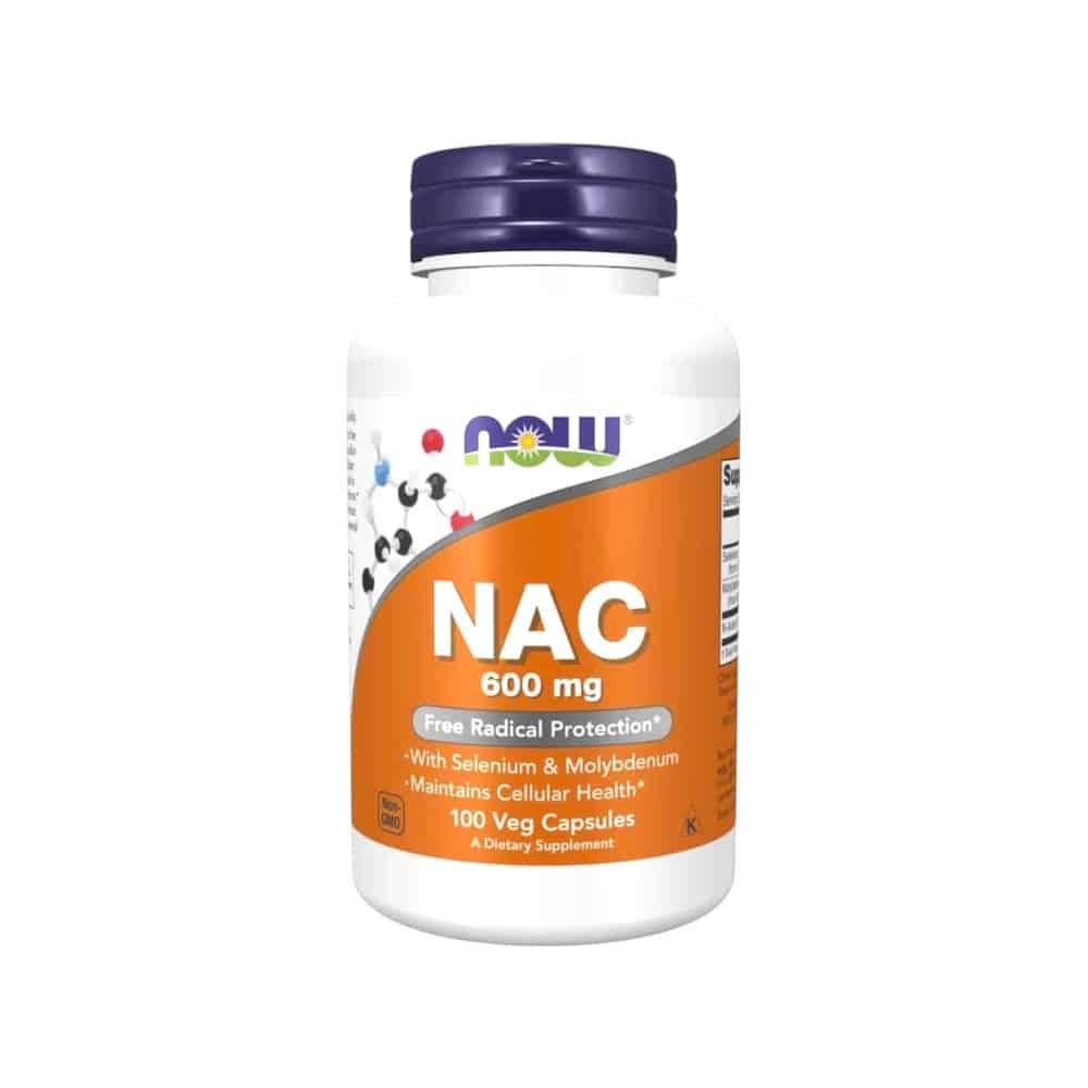 NAC 600mg 100 Veg Caps - Now Foods