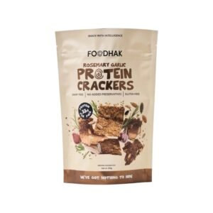 Protein Crackers Rosemary Garlic 100g - FoodHak