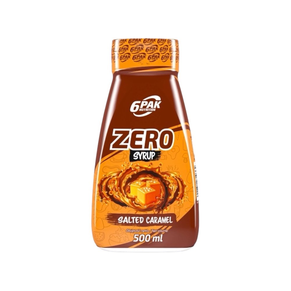 6PAK Zero Syrup 500ml - Salted Caramel