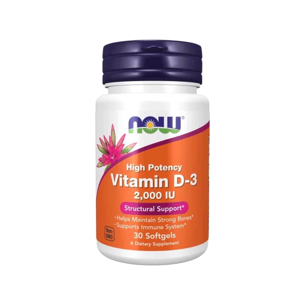 Vitamin D3 2000iu 30 Softgels - Now Foods