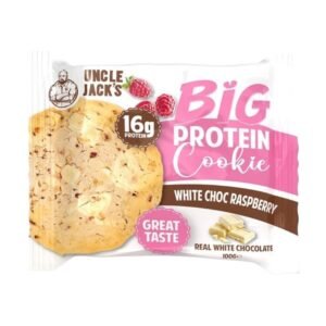 Uncle Jack's Big Protein Cookie 100g - White Choc Raspberry