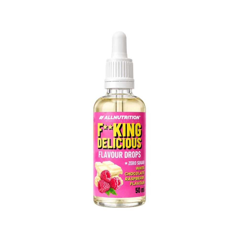 FitKing Delicious Flavour Drops 50ml - White Chocolate Raspberry